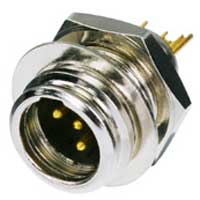 Rean RT4MP 4-Pole Tiny XLR Chassis Nickel Gold