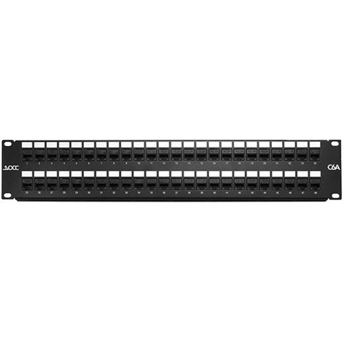OCC DCC4888/1106A-S Category 6A Patch Panel, Shielded, 48-Port, 2RU, K6AS Connectors