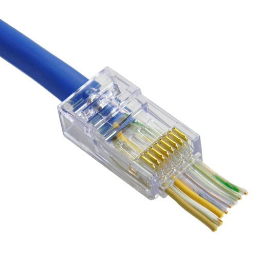 Platinum Tools 202044J ezEX-RJ45 EX44 10G RJ45 Connectors - Jar of 100