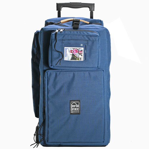 Portabrace WPC-1OR Wheeled Production Case SM - Off Road Wheels Blue