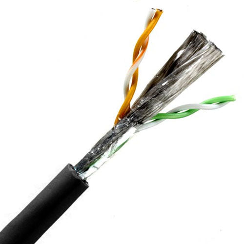 Quabbin 5750 DataMax Extreme Cat5e Cable, UTP, TPE Jacket, Black, 1000FT