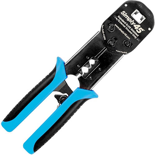 SIMPLY45 S45-C250 RJ45 Universal Crimp Tool for Standard WE/SS Shielded RJ45 Plugs