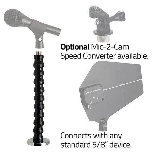 Stage Ninja® Ninja Clamp™ MIC-12-MB Microphone Mount w/ Magnet Base