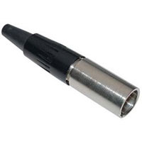 Switchcraft TA3M Mini XLR 3-Pin Male Silver/Nickel