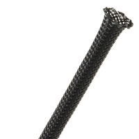 Techflex CNN0.25 Flexo Conductive Sleeving 1/4" (1/8"-7/16") Black - 200 FT Spool