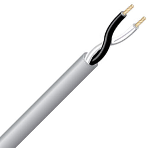 West Penn 25227B 2-Conductor 12AWG Plenum Speaker Cable - Gray, 1000 FT