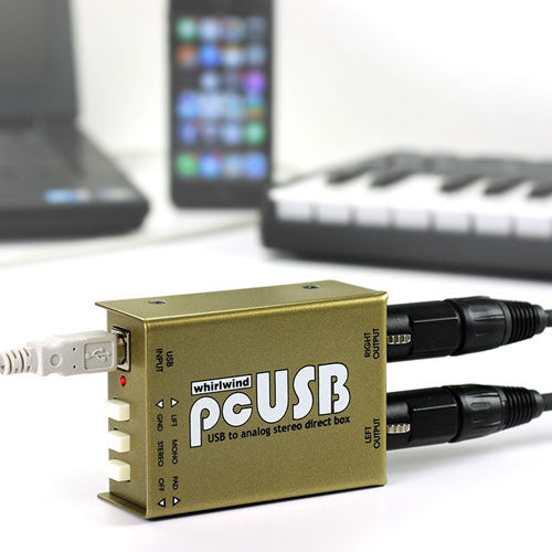 Whirlwind pcUSB USB to Analog Stereo Audio Direct Box