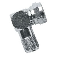 F Right Angle Female-F Male Adapter