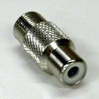 F Female-RCA Female Adapter