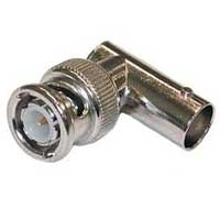 BNC Right Angle Female-BNC Male Adapter 50-ohm