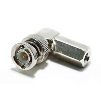 BNC Male 50 Ohm Fast Fit Right   Angle For RG59