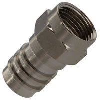 F Plug Crimp W/ 1/2" Att Ring For RG59