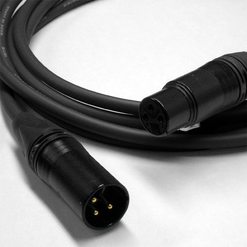 Canare Star Quad XLR Microphone Cable Black/Gold 75 FT