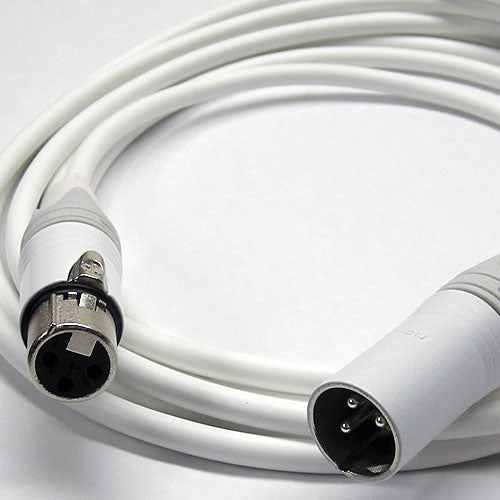 Canare Star Quad XLR Microphone Cable White/Silver 25 FT