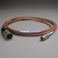 Canare Star Quad Audio Cable XLR Male to RCA Male 2 FT