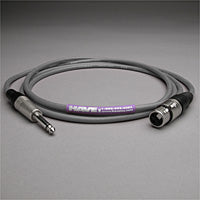 Canare Star Quad Audio Cable XLR Female to 1/4" TS Male 2 FT