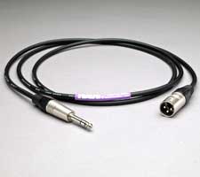 Canare Star Quad Audio Cable XLR Male to 1/4" TRS Male 2 FT