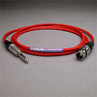 Canare Star Quad Audio Cable XLR Female to 1/4" TRS Male 2 FT