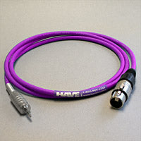 Canare Star Quad Audio Cable XLR Female to 3.5mm TRS Male 2 FT