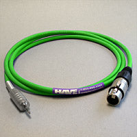 Canare Star Quad Audio Cable XLR Female to 3.5mm TRS Male 15 FT