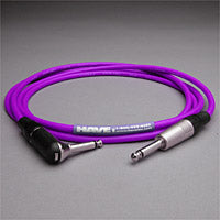 Canare Star Quad Audio Cable - 1/4" TS to 1/4" TS Right Angle - 10 FT