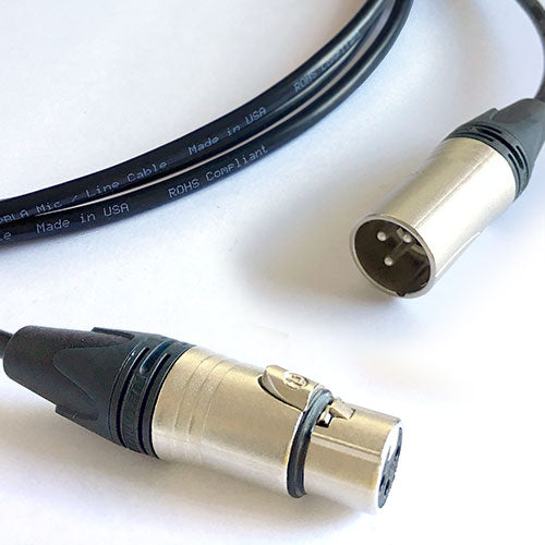 Flexygy Mic Cable XLR Female to XLR Male Nickel/Silver 10 FT