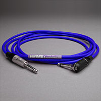 Canare GS-6 Instrument Cable 1/4" TS Male to Right Angle 2 FT