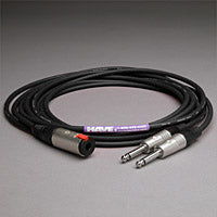 Canare Audio Insert Cable 1/4" TRS Female to 2 1/4" TS Male 10 FT