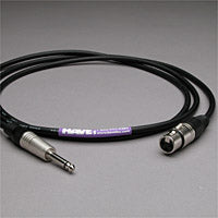 Canare Audio Interconnect XLR Female to 1/4" TS Male 6 FT