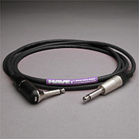 Canare Audio Interconnect 1/4-inch TS Male to Right Angle 15 FT