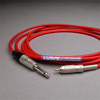 Canare GS-6 Audio Interconnect RCA Male to 1/4" TS Male 25 FT