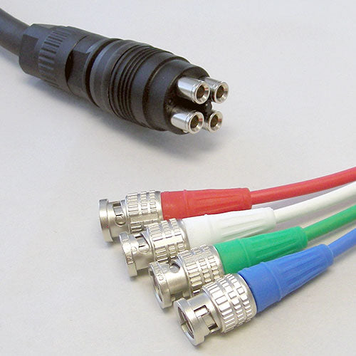 Canare 4K 4-Channel HD-SDI Video Cable DIN Male to BNC Male 3M