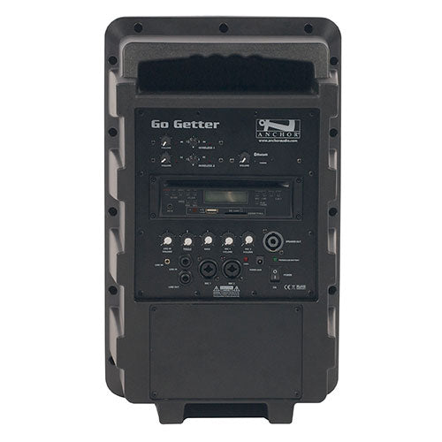 Anchor Audio GG-8000CU2 Go Getter Portable Sound System w/Bluetooth + CD/MP3 + 2 Wireless