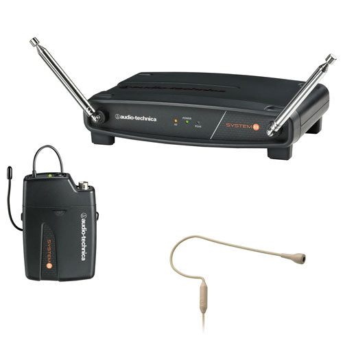 Audio-Technica ATW-801/H92-TH System 8 VHF Wireless System - PRO 92cW Headworn Mic Beige