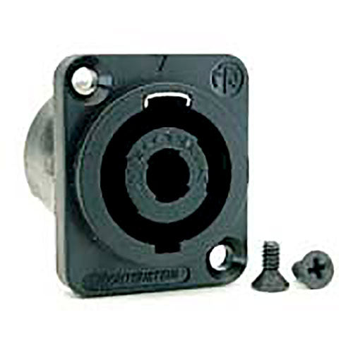 AVP 4 Pole Speakon Blk/Gold Panel Mount Kit