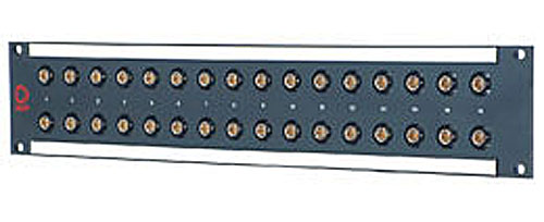 AVP BNC Feedthru Panel Semi Recessed 2x16 2RU 32 3GHz