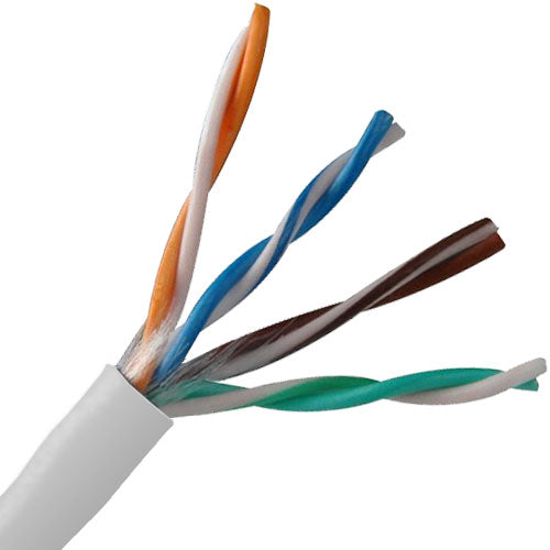 Belden 1583A Cat5E DataTwist 24AWG Solid 4PR U/UTP PVC White 1000 FT Box