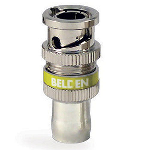 Belden 1694ABHDL  75-Ohm RG6 BNC HD Connector, 1-Piece Locking Compression Connector - 50 PACK