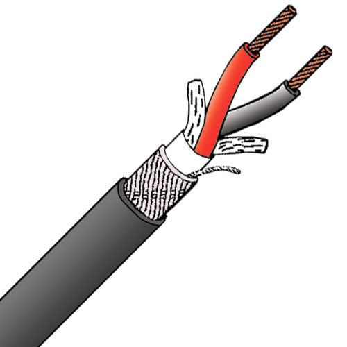 Belden 1800F AES/EBU Digital Audio Cable 1-Pair 24G Black - 500 FT