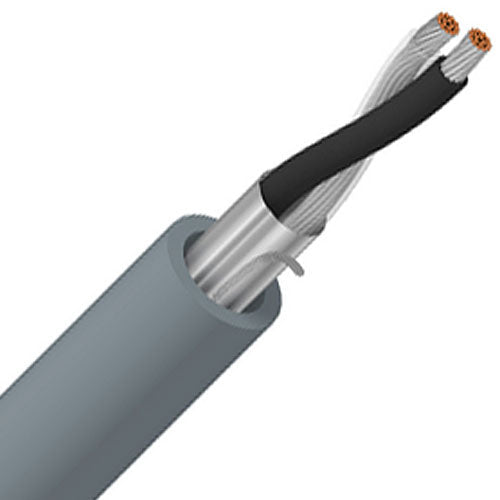 Belden 8760 2-Conductor 18AWG Paired Audio Control Cable, Gray, 1000 FT