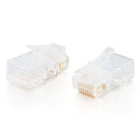 Cat5 8x8 Modular Plug for Flat Stranded Cable - 25pk