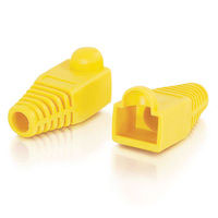 RJ45 Snagless Boot Cover (5.5mm OD) - Yellow - 50pk