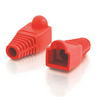 RJ45 Snagless Boot Cover (6.0mm OD) - Red - 50pk