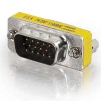 HD15 VGA Male to Female Mini Port Saver Adapter