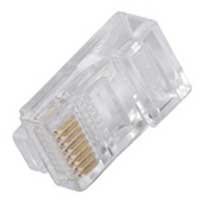 RJ45 Plugs for Cat5e Cable w/Solid or Strand Conductors 50pk