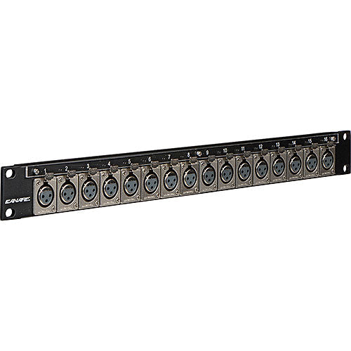 Canare 161U-X1F 16 Position XLR Audio Panel (16 In)