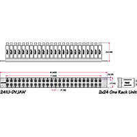 Canare Video Patchbay 1Ru 24Pos
