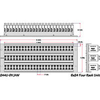 Canare Digital Video Patchbay 4Ru 26Pos Straight