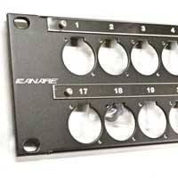 Canare A/V Panel 2Ru 32 Position Blank Standoff Panel