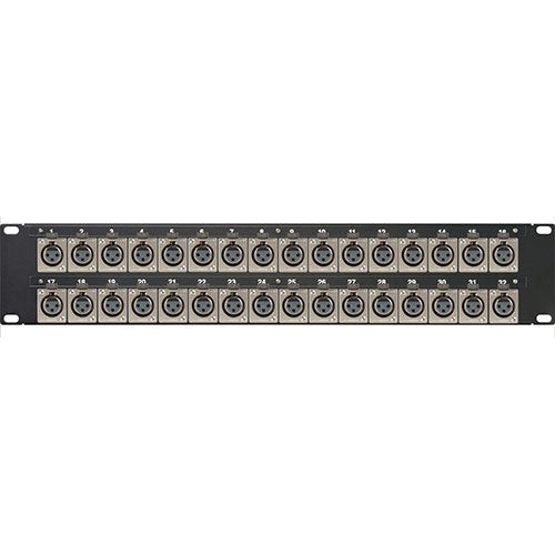 Canare 322UX12F Audio Panel 32 Position XLR Male / Female 2RU